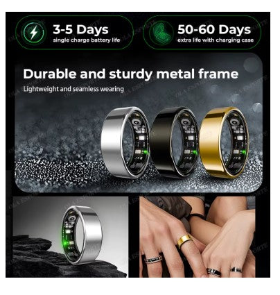 Smart Ring Men Women Bluetooth Monitor Waterproof 2026