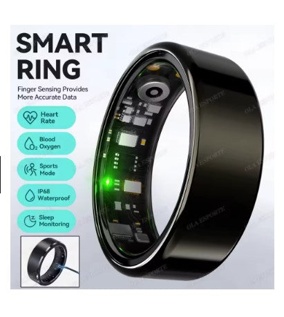 Smart Ring Men Women Bluetooth Monitor Blood HeartRate Blood Oxygen Monitor Smartring MultiSport 5ATM Waterproof 2026