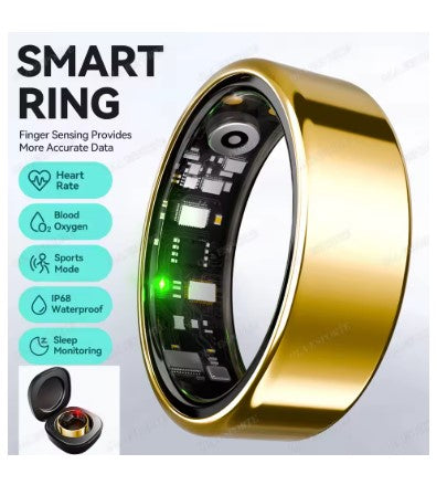 Smart Ring Men Women Bluetooth Monitor Blood HeartRate Blood Oxygen Monitor Smartring MultiSport 5ATM Waterproof 2026