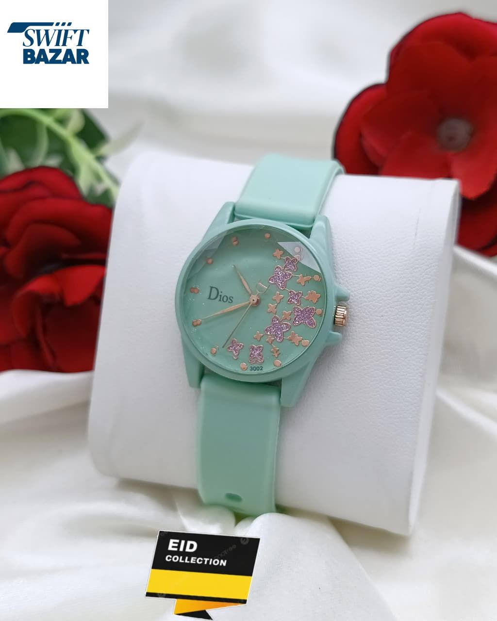 DIOS ORIGINAL PREMIUM QUALITY GIRLS MACHING COLOR WATCH WATERPROOF 🌧️