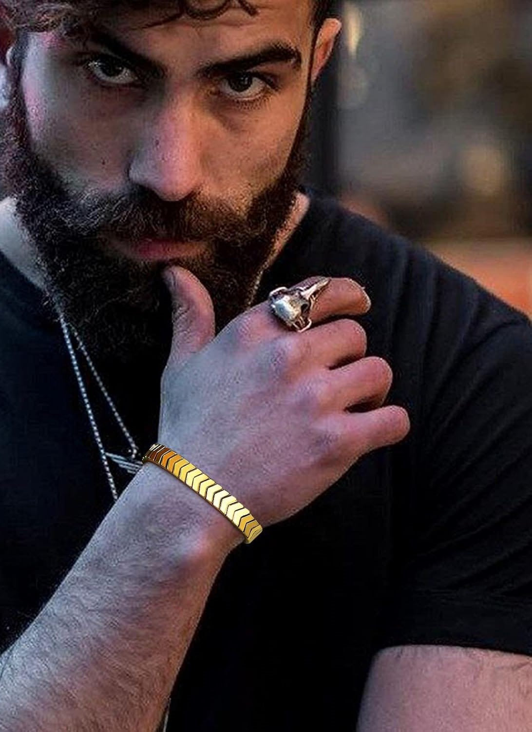 Premium Hematite Bracelet for Boys | Adjustable Arrow Bracelet